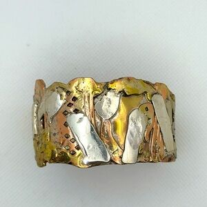 Tri metal Cuff bracelet